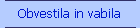 Obvestila in vabila